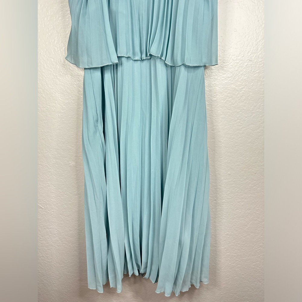 ASOS Design Pleated Crop Top Midi Dress - Picture 9 of 11